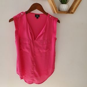 Pink Sleeveless Blouse
